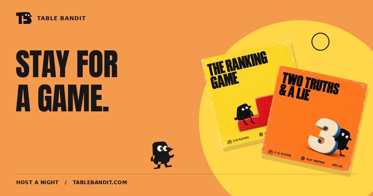 Dinner Party Games You Can Play Sitting at the Table: Table Bandit illustrated guide